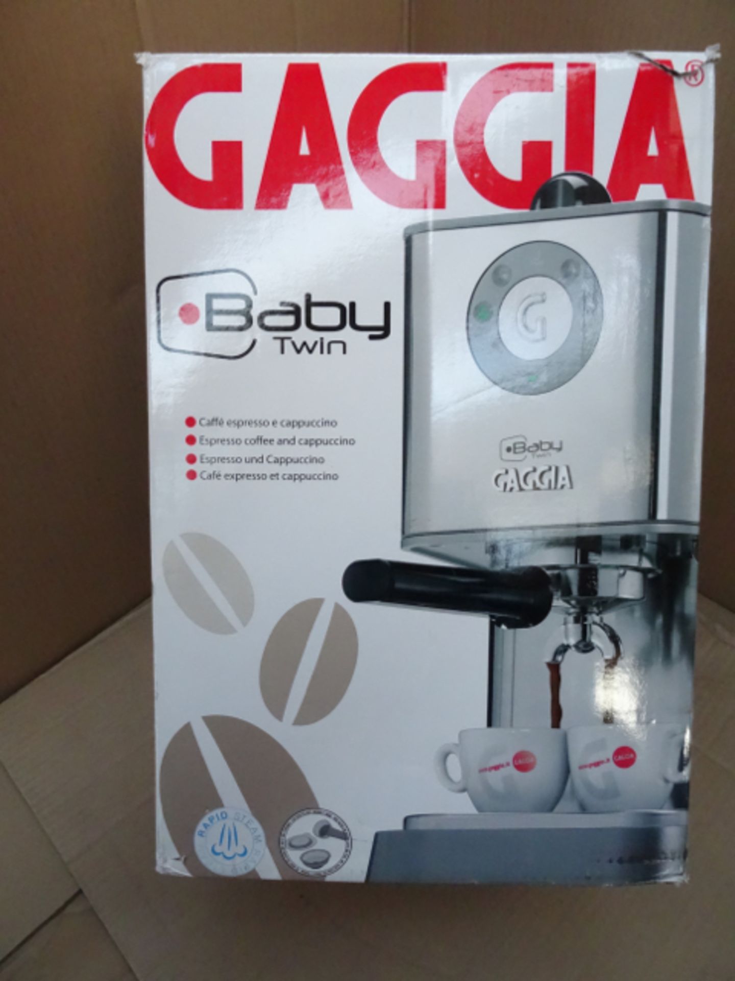 1 x 1 x Gaggia Twin Baby Class R18157/40 Manual Coffee Machine. •Dimensions: 24.5x40x26.5cm
•