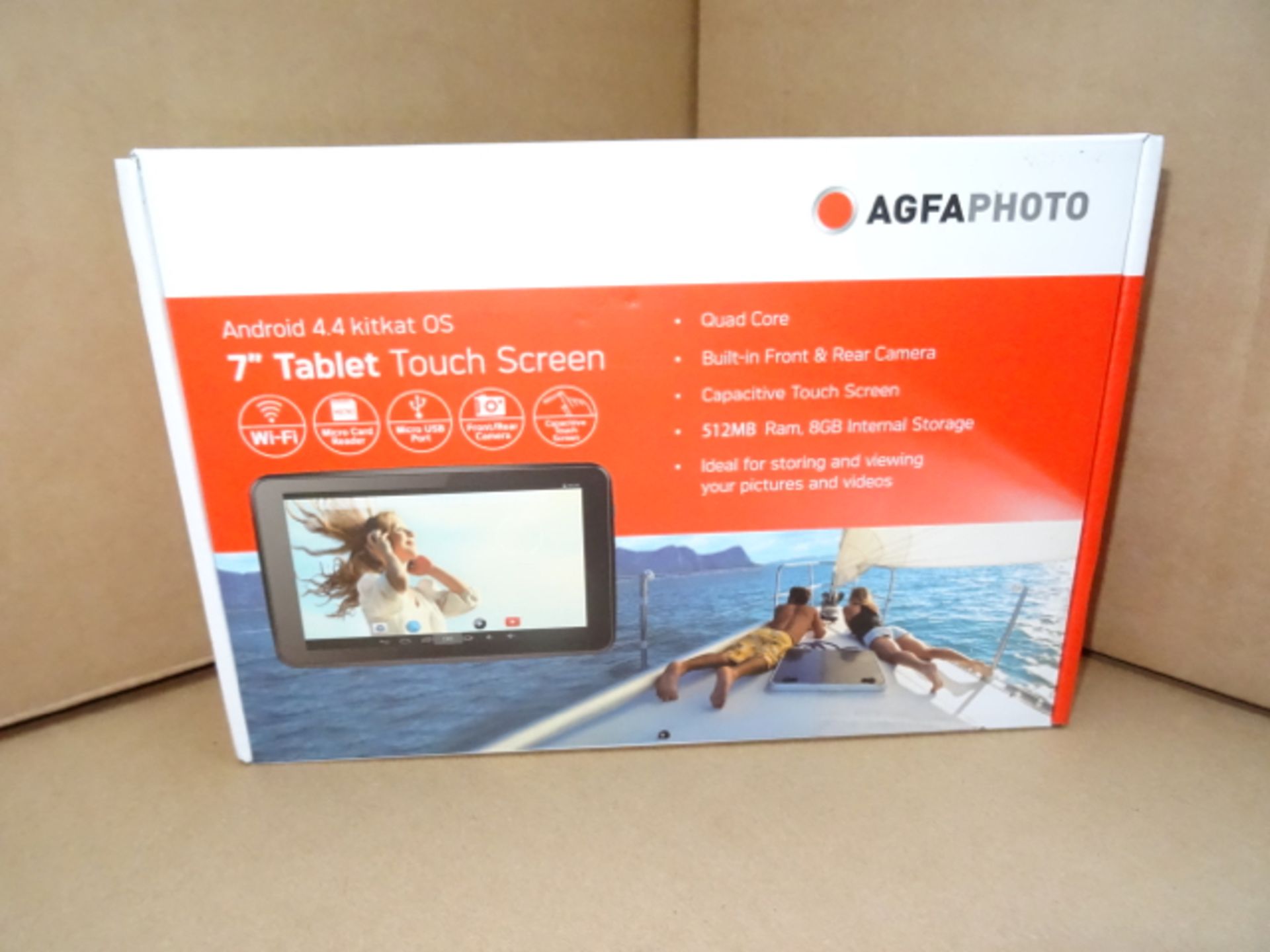 5 x AGFAPHOTO 7 Inch 4.4 KitKat Operating System. Quad Core, Tablets. RRP £99 Each! Total RRP £ - Image 2 of 4