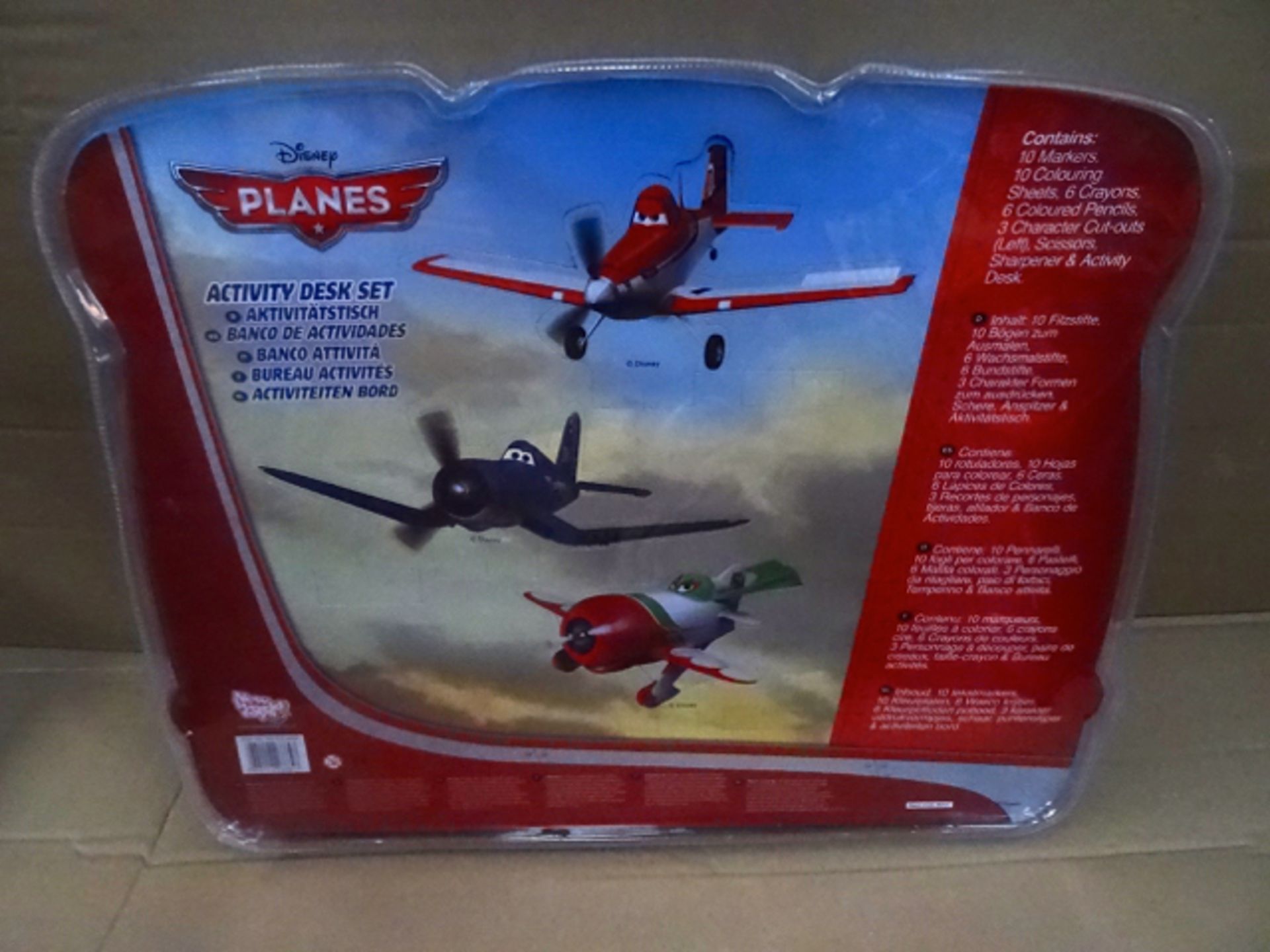 12 x Disney Planes Mega Activity Desk Set. Includes: 10 Markers, 10 colouring sheets, 6 crayons, 6 - Image 2 of 3