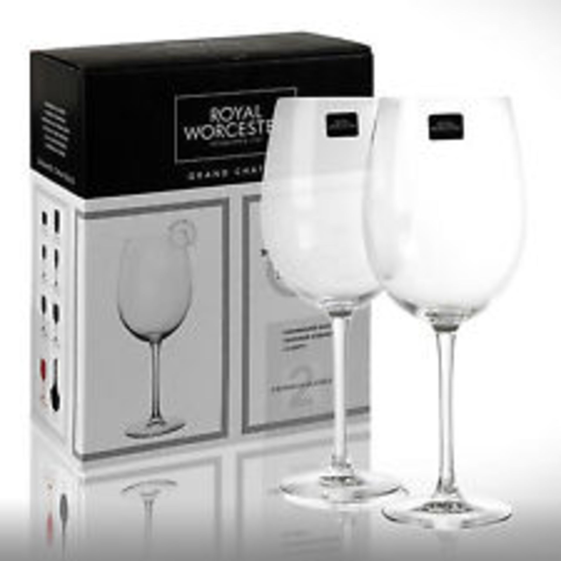 Royal Worcester Boxed Set Of Bordeaux Glasses, 2 per box