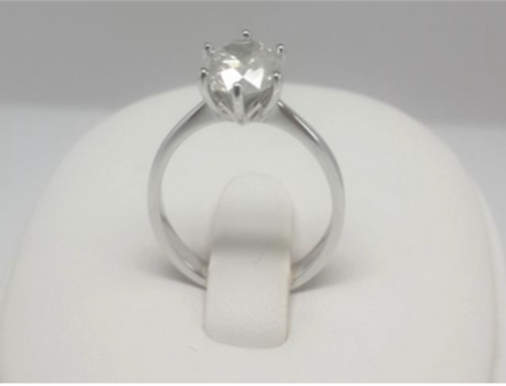 1.5ct G/H in colour, I3 Clarity, Diamond set in 9ct White Gold Band - Image 2 of 2