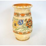 PrinCharlotte  Rhead For Crown Ducal Vase of 
baluster form. Decorated in the Mexican pattern.