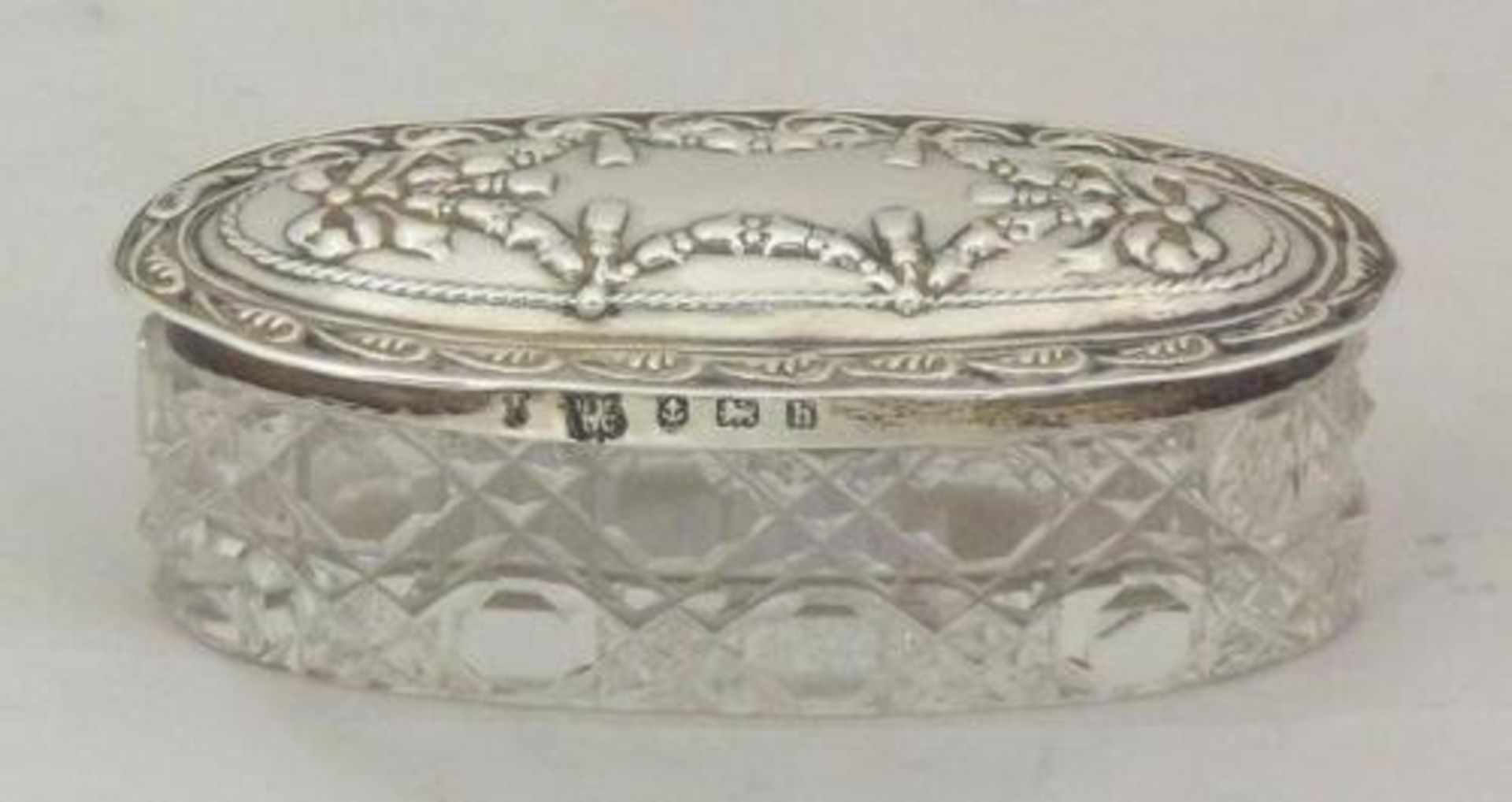 Silver Gilt and Crystal Pin Dish 0 c 1907
BY Boots Pure Drug Company - Hallmark Birmingham