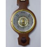 A Mahogany Cased Anedroid Barometer