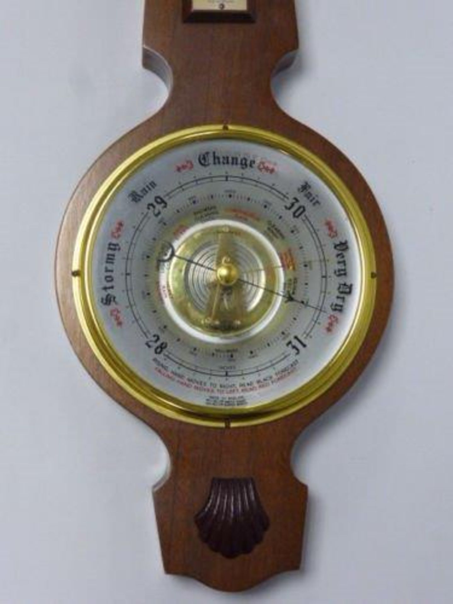 A Mahogany Cased Anedroid Barometer