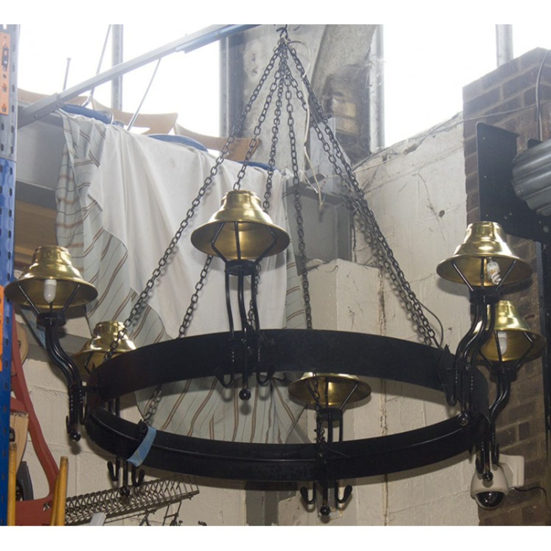 3 x Large Black and Gold Chandelier - Image 2 of 2