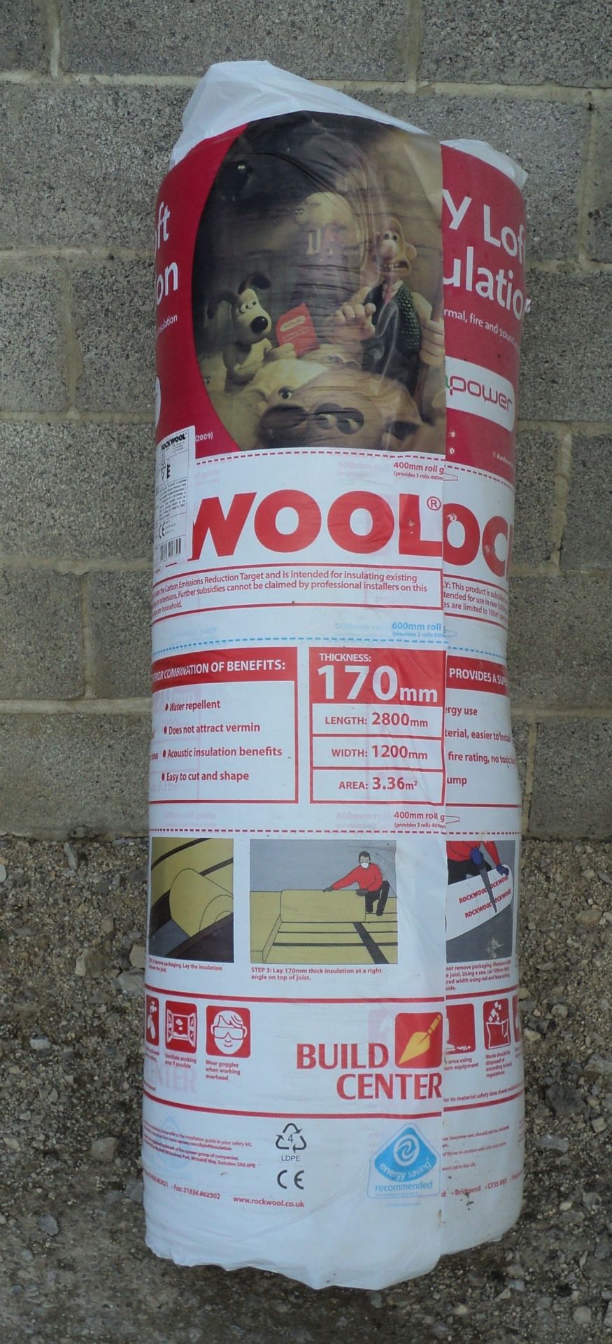 33 X Brand New Tubes of Rockwell Insulation, 170 mm thick. (One Lot)