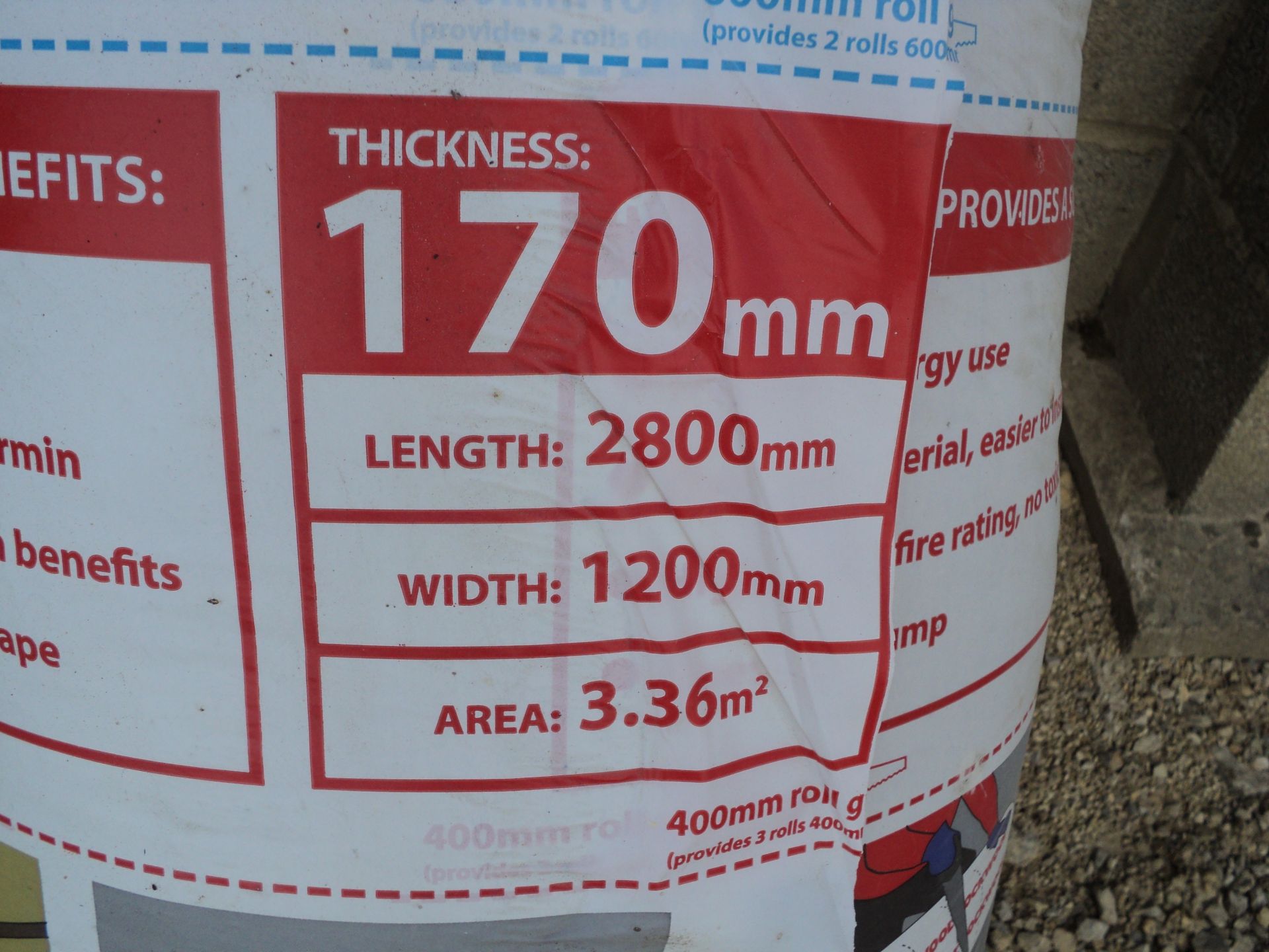 33 X Brand New Tubes of Rockwell Insulation, 170 mm thick. (One Lot) - Image 2 of 4