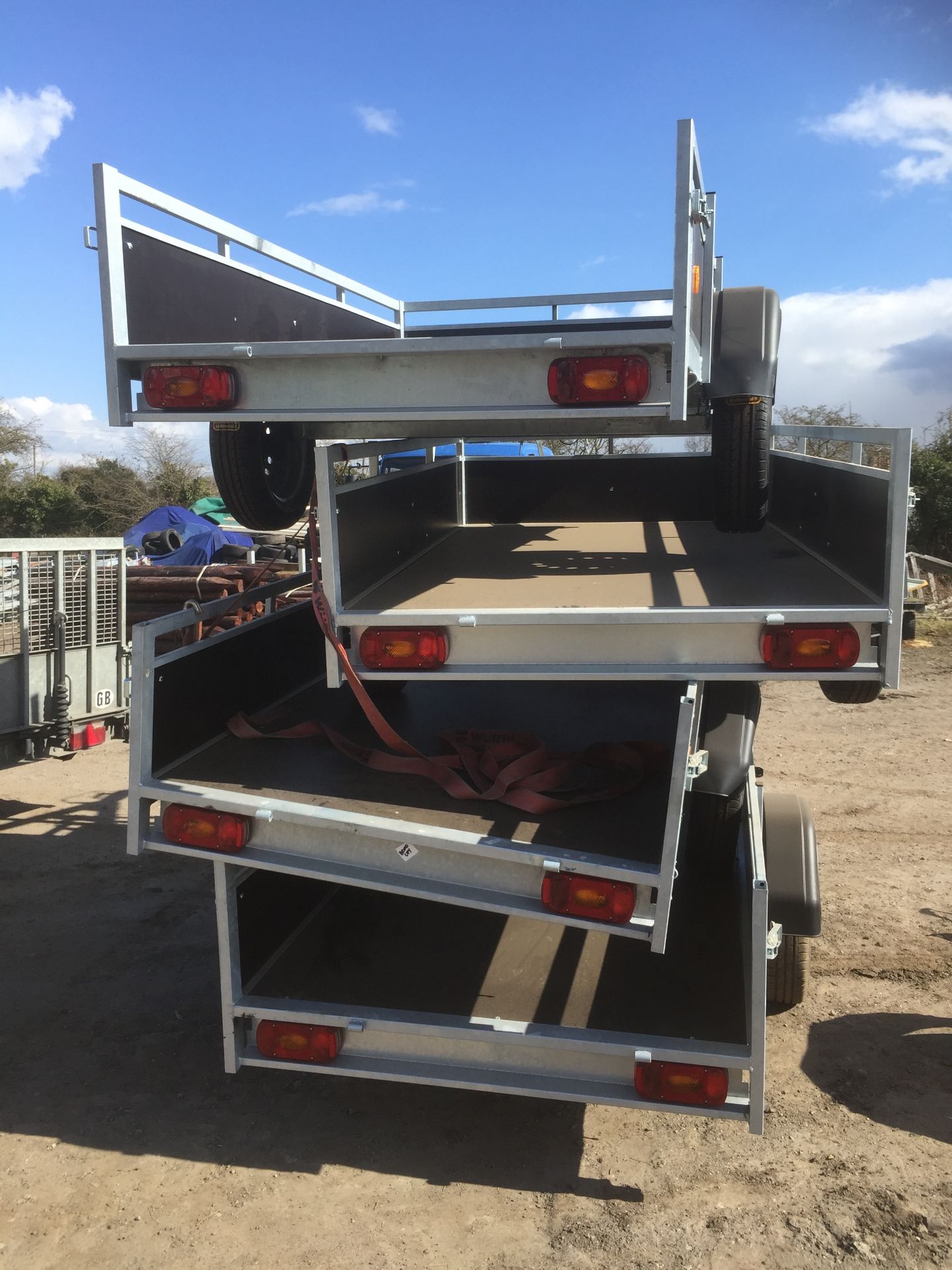 Brand New 6ft 8” trailer with drop down tail gates and hard wired lighting. Acorn Trailer, full - Image 6 of 7