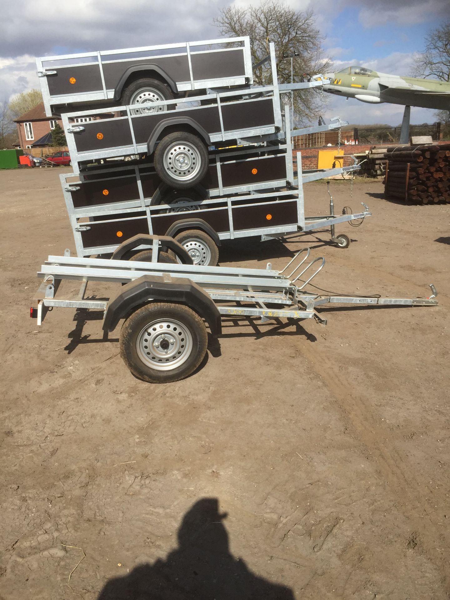 Brand New 6ft 8” trailer with drop down tail gates and hard wired lighting. Acorn Trailer, full - Image 3 of 7