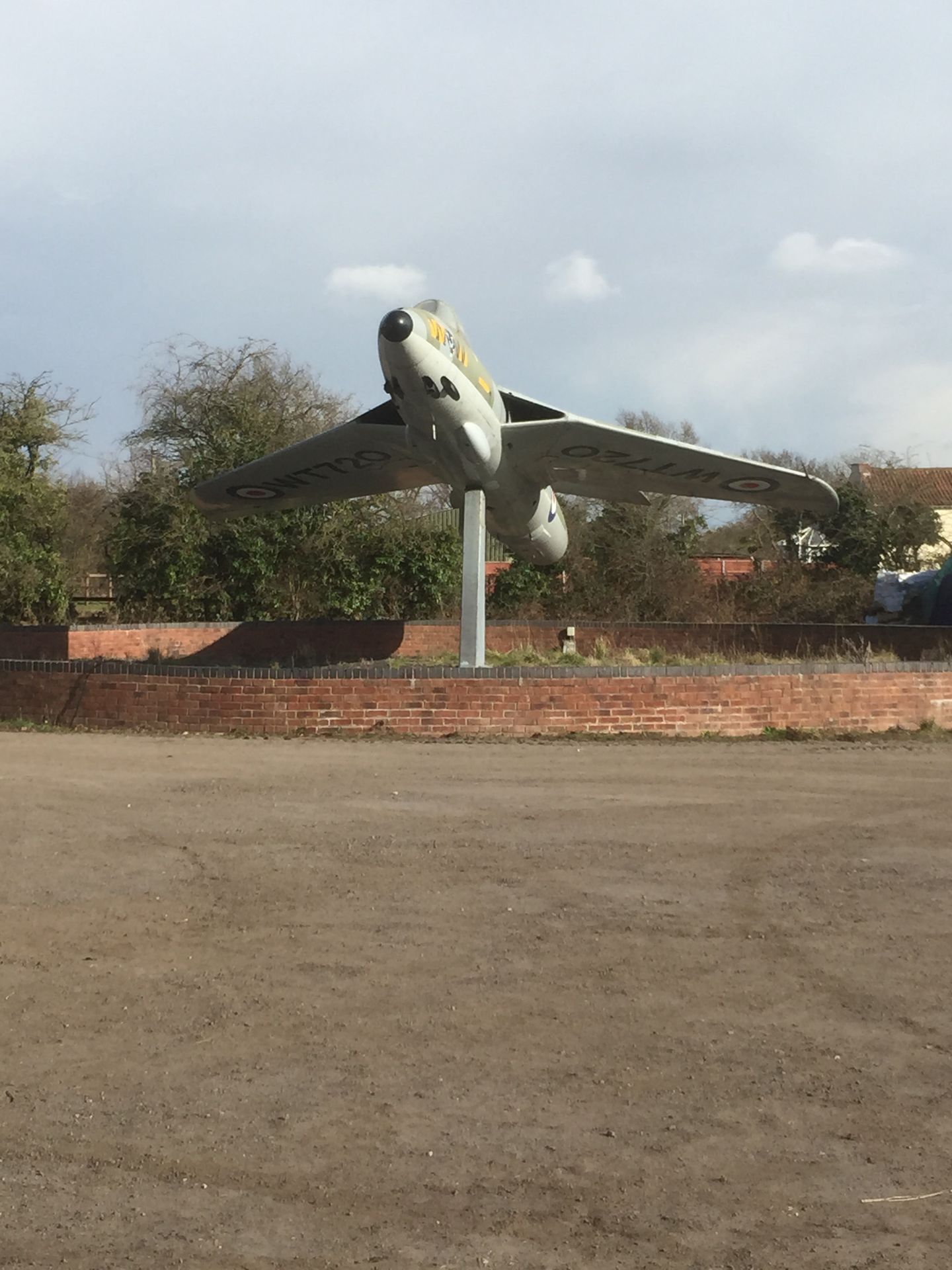 Hawker Hunter Jet - Comes With Stand. Wings are detachable for transport