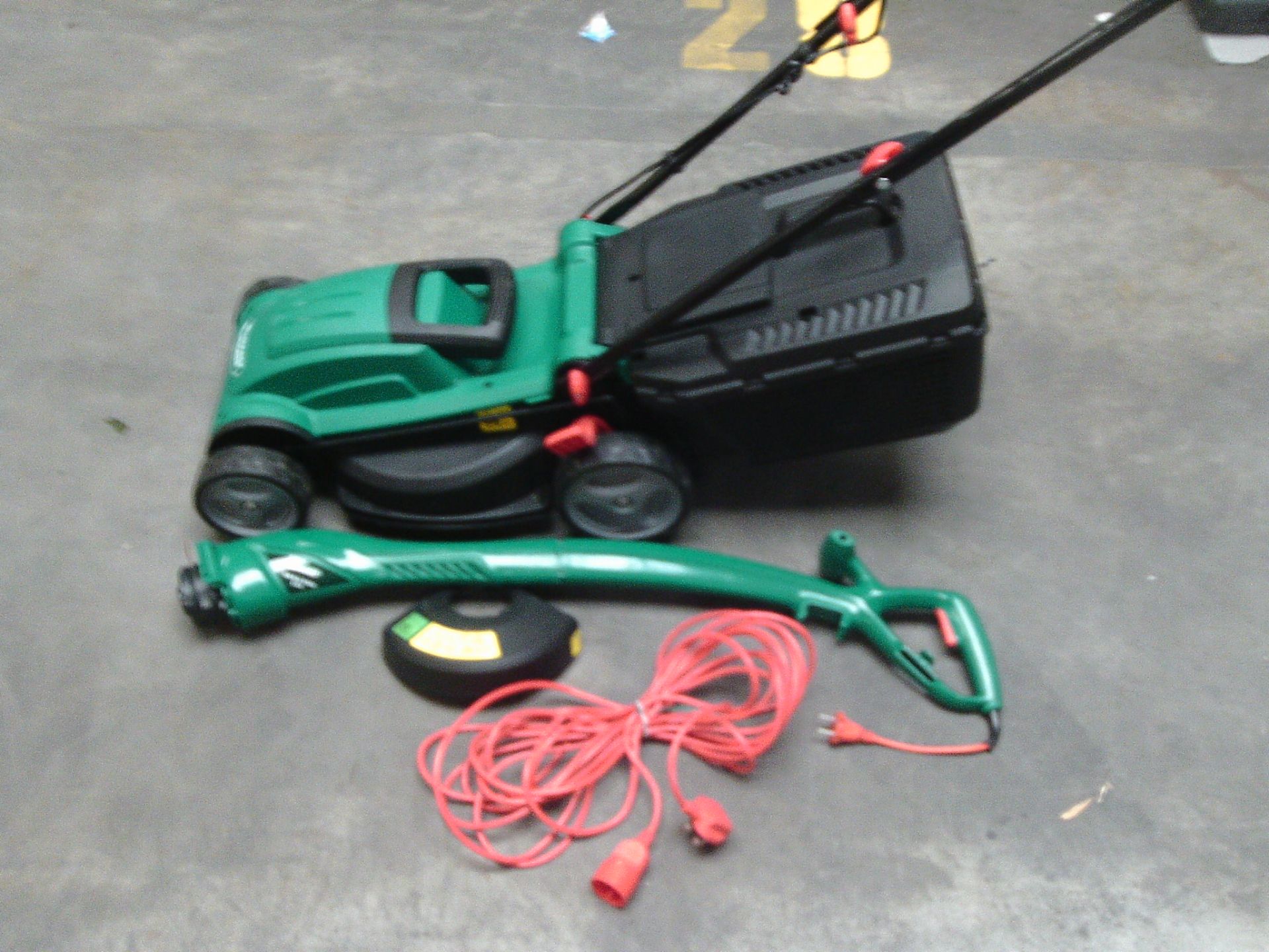 As new - one use - see picture of blade - qualcast set - mower and strimmer - Image 3 of 4