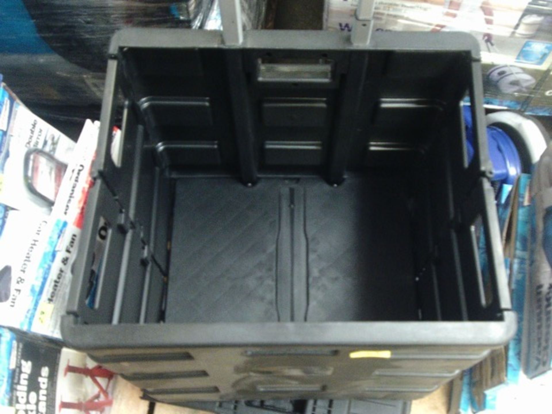 3pcs assorted storage fold down flat crates - unknown faults - Image 2 of 2