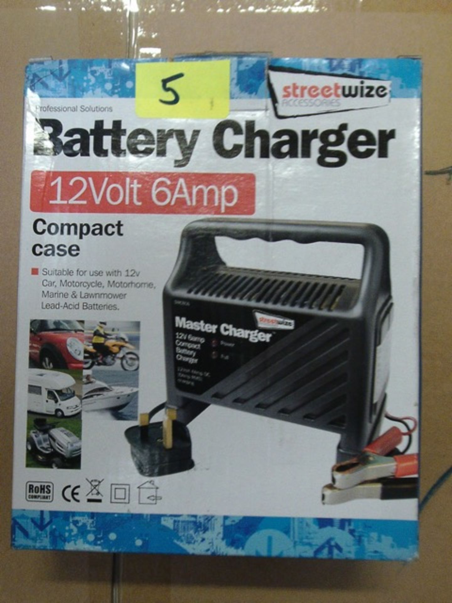 Streetwise 12Volt / 6 amp Battery Charger compact case rrp £26.99