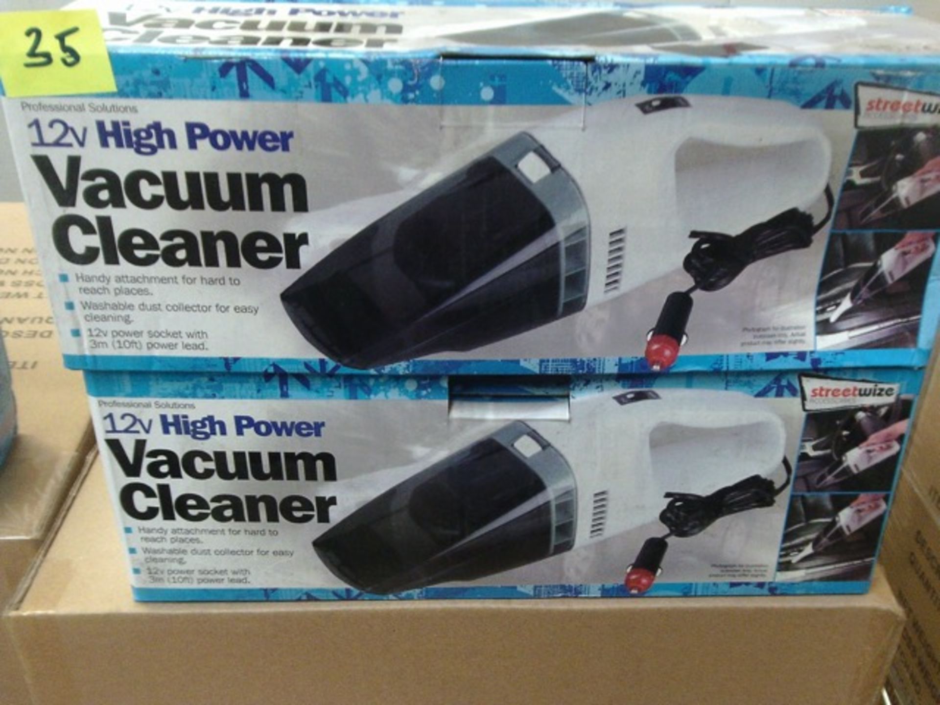 2 x Streetwise High Power vaccum cleaners handheld