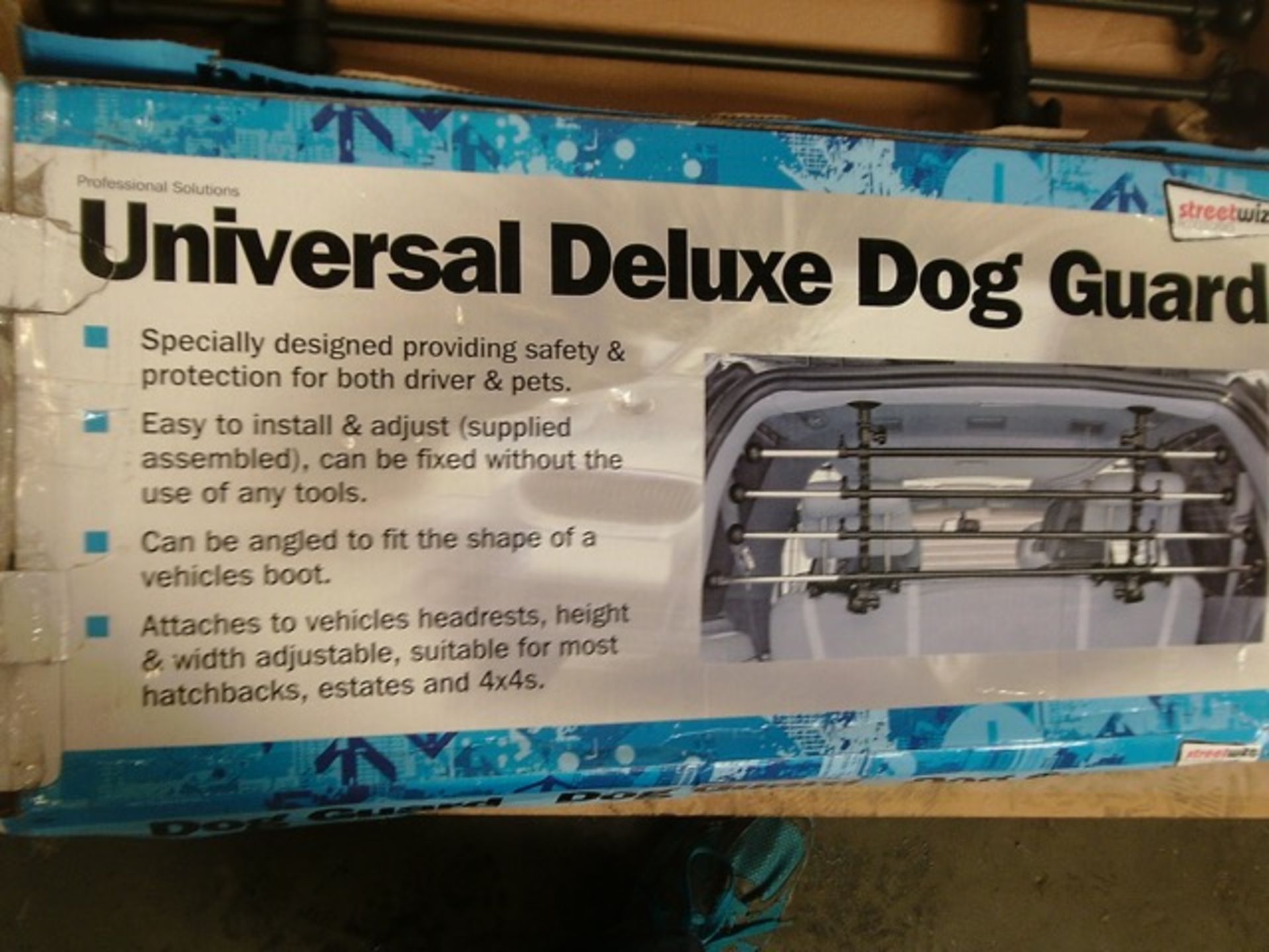 1pc - Universal or Deluxe dog guard boxed - rrp £39.99.