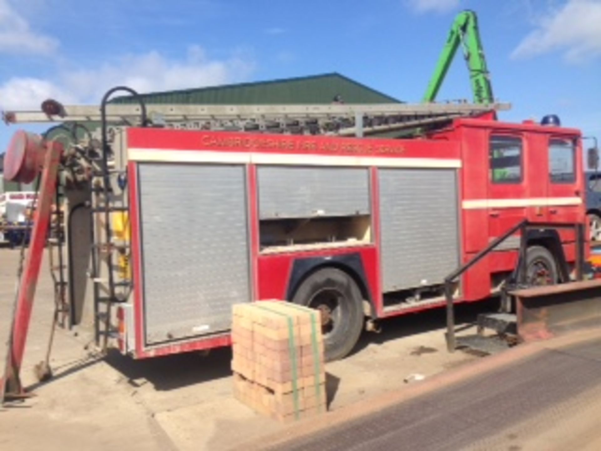 1986 Dennis crew cab fire engine.