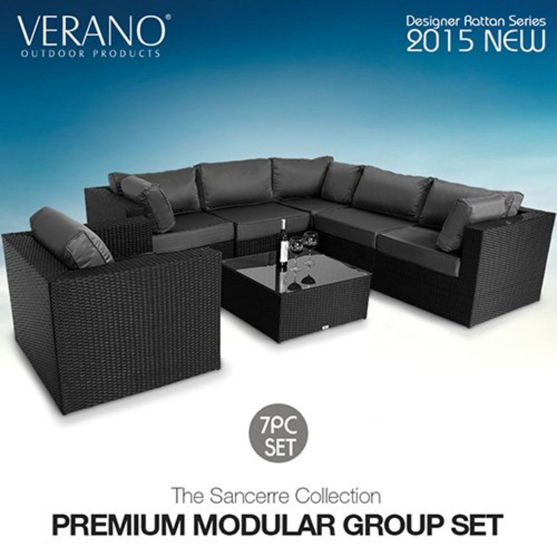 Verano® Sancerre Luxury Rattan Garden Furniture Outdoor Indoor Conservatory Patio Weave Wicker - Image 4 of 4