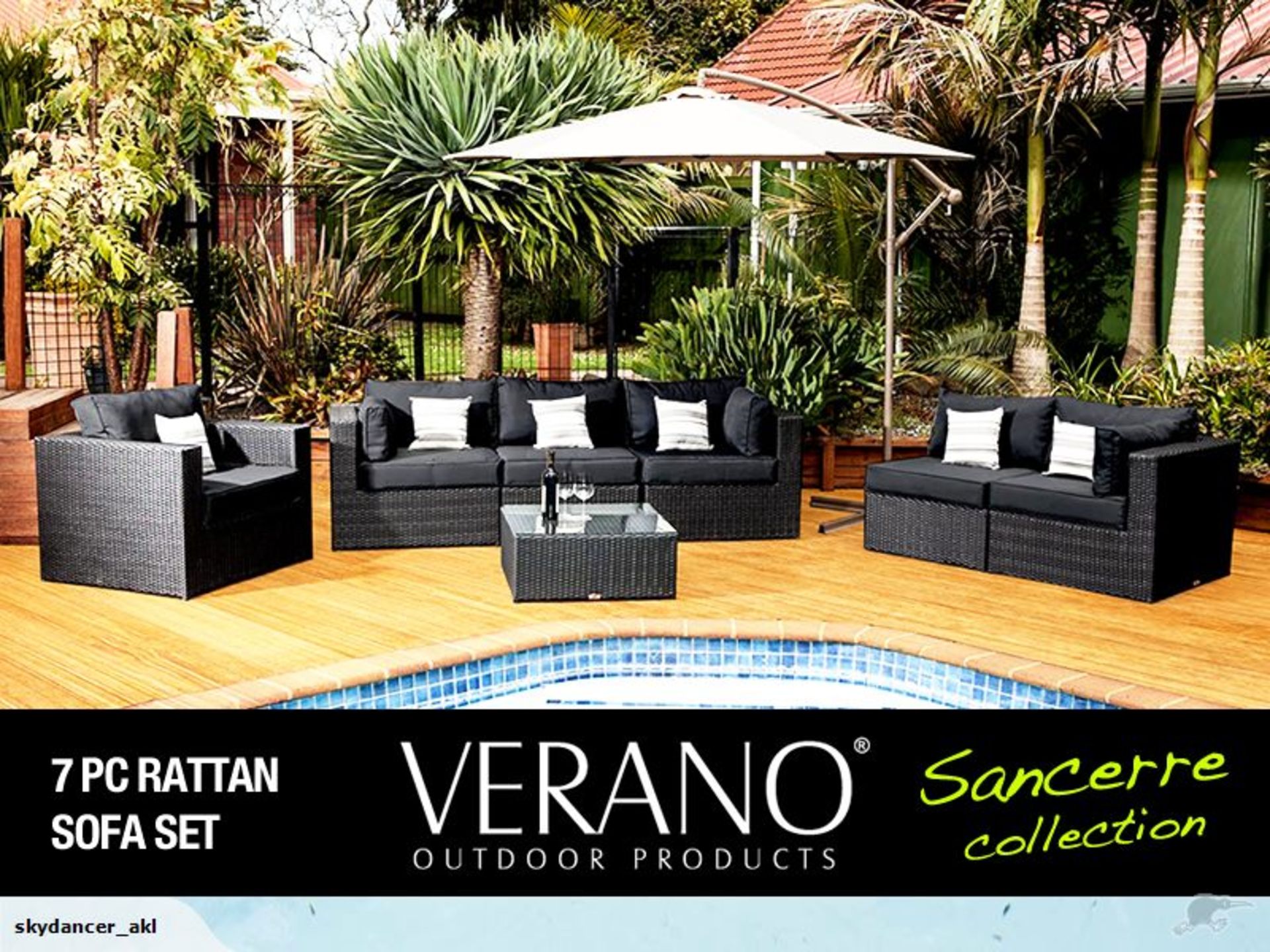 Verano® Sancerre Luxury Rattan Garden Furniture Outdoor Indoor Conservatory Patio Weave Wicker