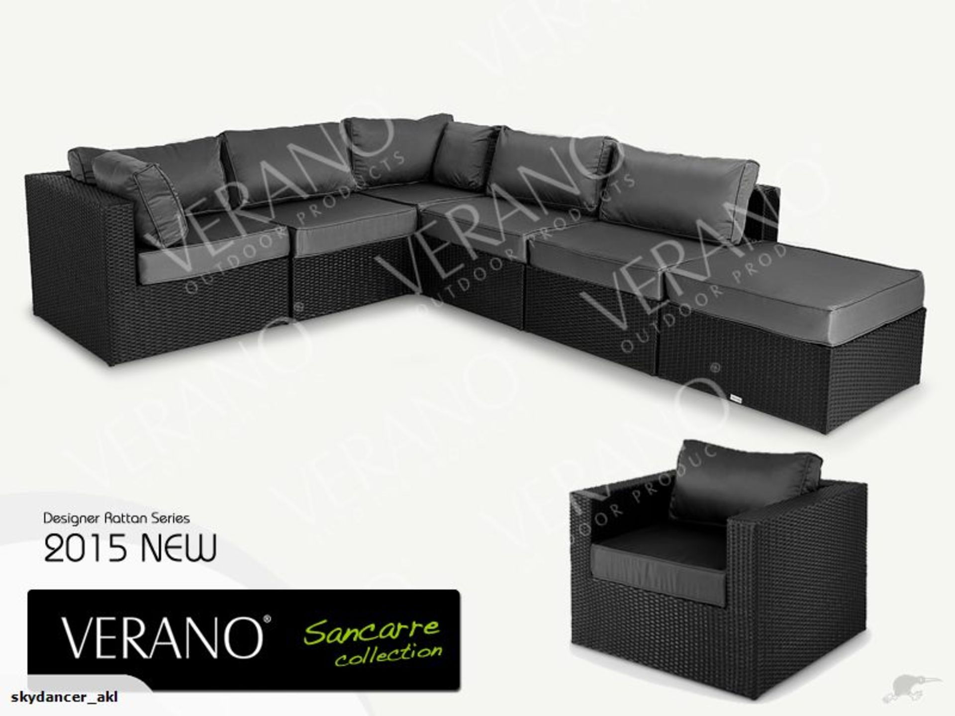 Verano® Sancerre Luxury Rattan Garden Furniture Outdoor Indoor Conservatory Patio Weave Wicker - Image 2 of 4