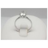 A 1.5 Carat Diamond Ring. This auction is for 9K white gold diamond, Solitaire ring.