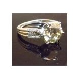 A 2.3 Carat diamond Ring. This ring has a 2.3 carat centre diamond stone.