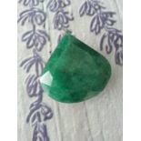 97.50 ct trillion shape natural emerald with certificate