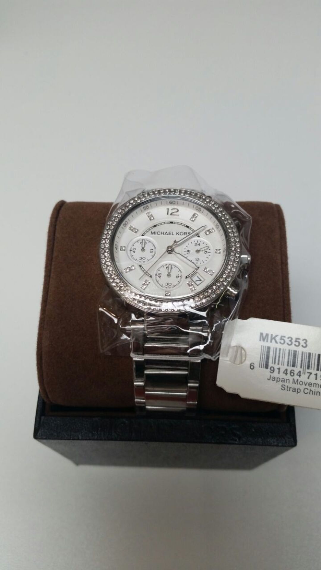 BRAND NEW MICHAEL KORS MK5353, LADIES SILVER COLORED PARKER CHRONOGRAPH WATCH - RRP £329.99. FREE
