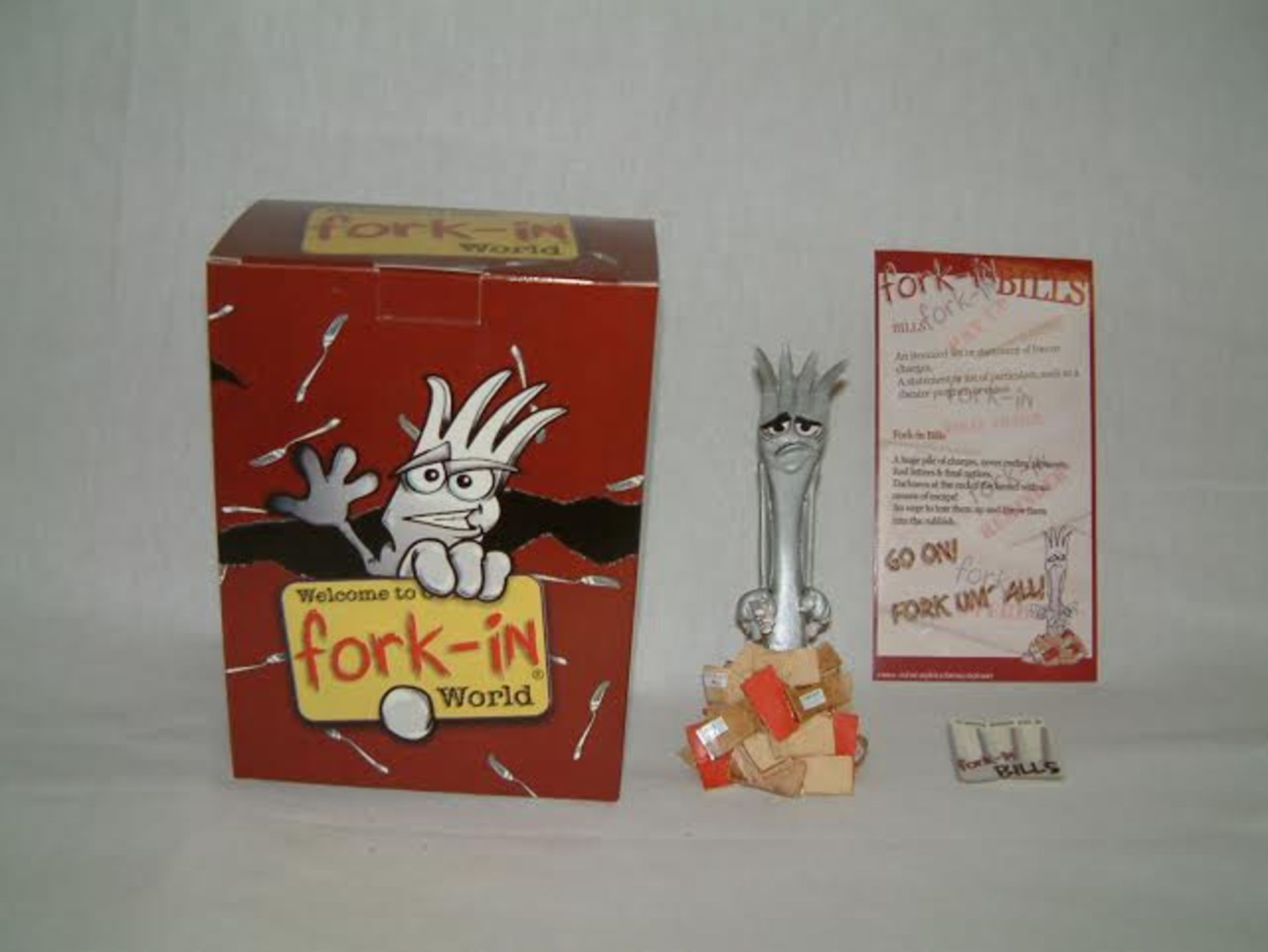 48x ‘Bills’ Fork-In Novelty Figures. All are made from resin and hand painted. Rrp is £14.99.