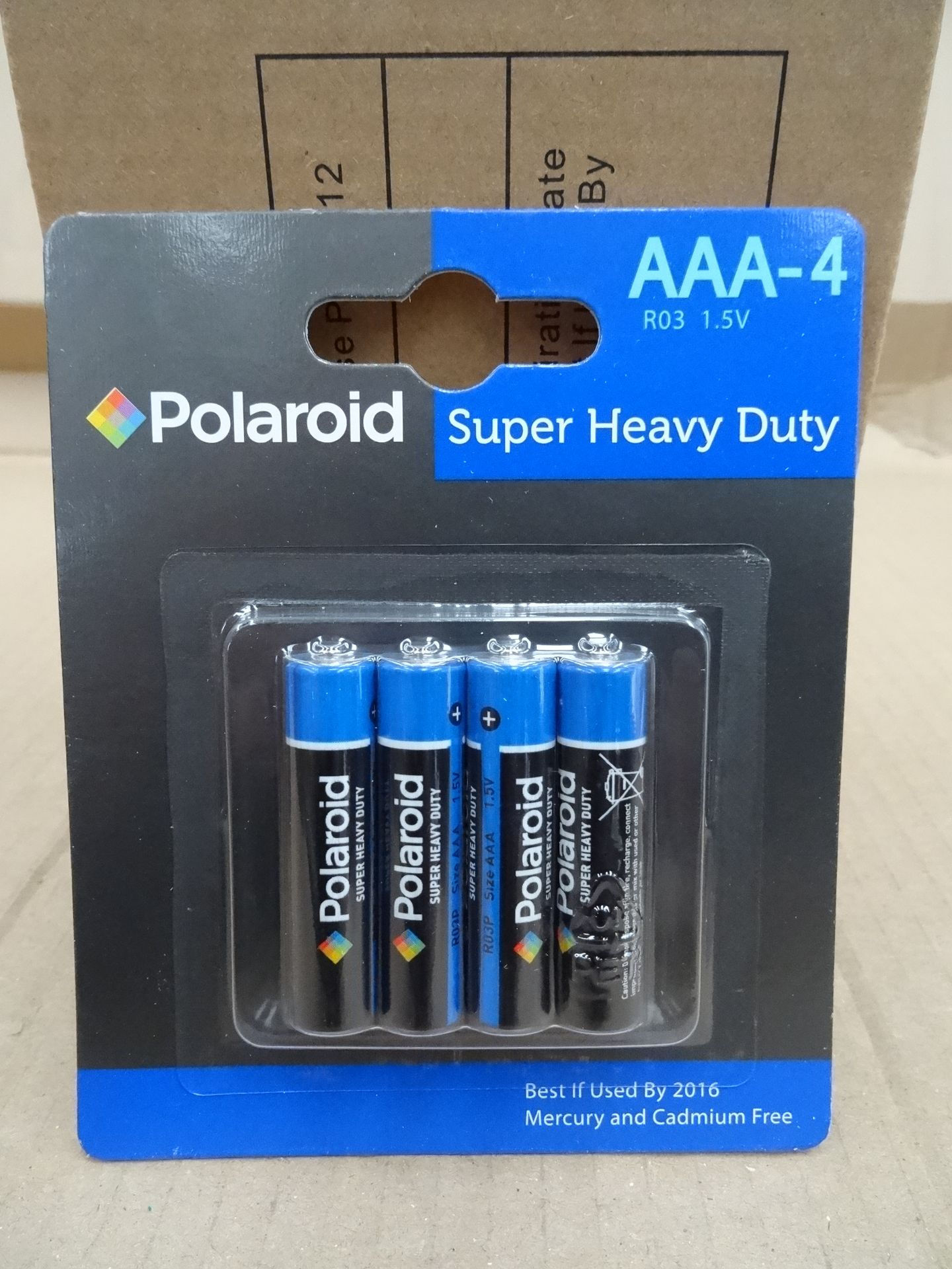 24 x Polaroid Super Heavy Duty AAA Size Batteries. Brand new and Packaged! Dated Until 2016!