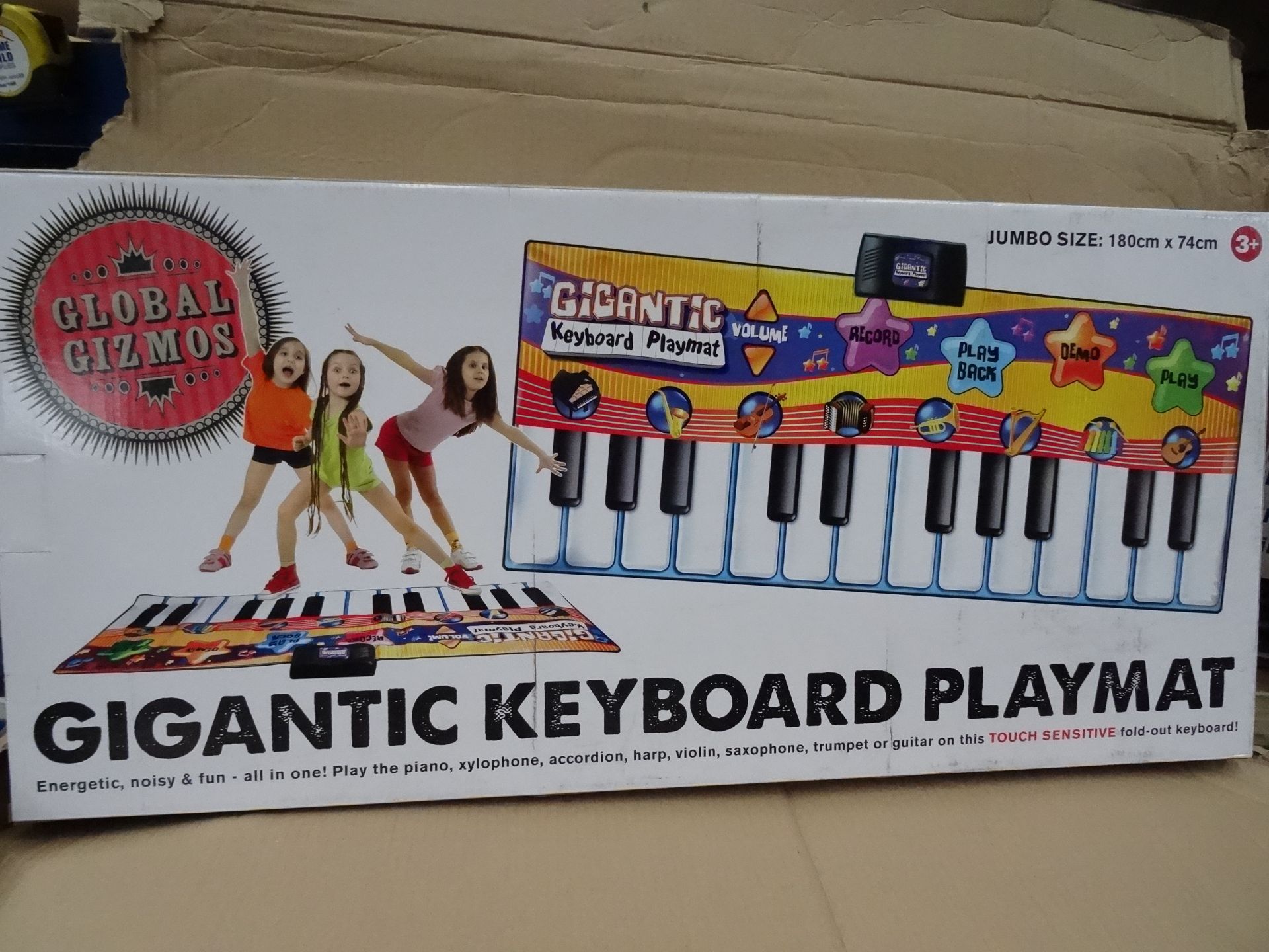 2 x Global Gizmos Gigantic Keyboard Playmat. Brand new and Boxed! Energetic, noisy and fun - all