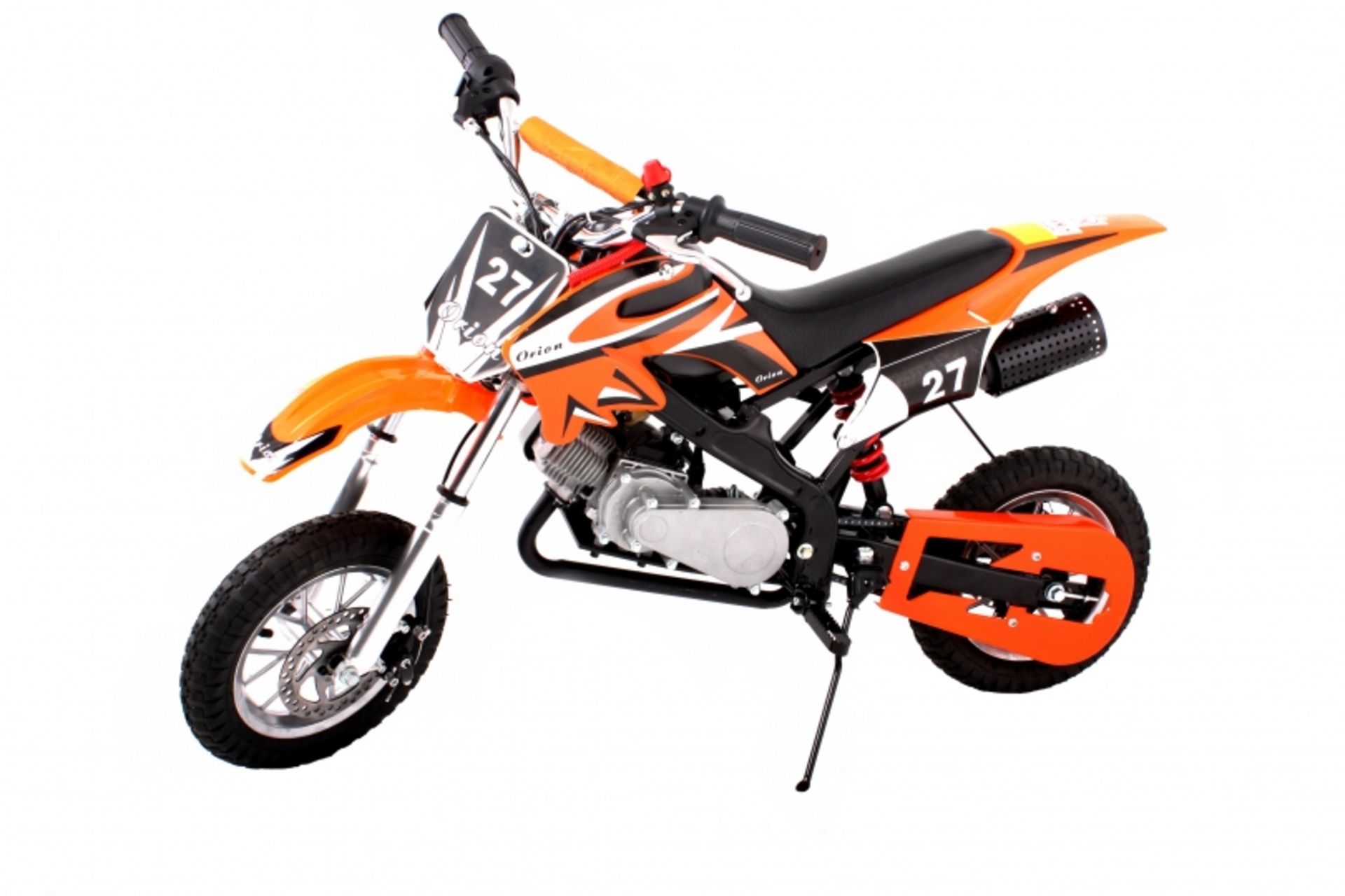1 x Pocket Rocket Scrambler 49cc Mini Dirt Devil Motor Bike (Orange). Brand new and Boxed! Very high