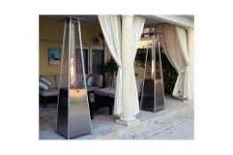 The BRAND NEW Garden Square Pyramid Flame Patio Heater features exceptional build quality *1 Unit