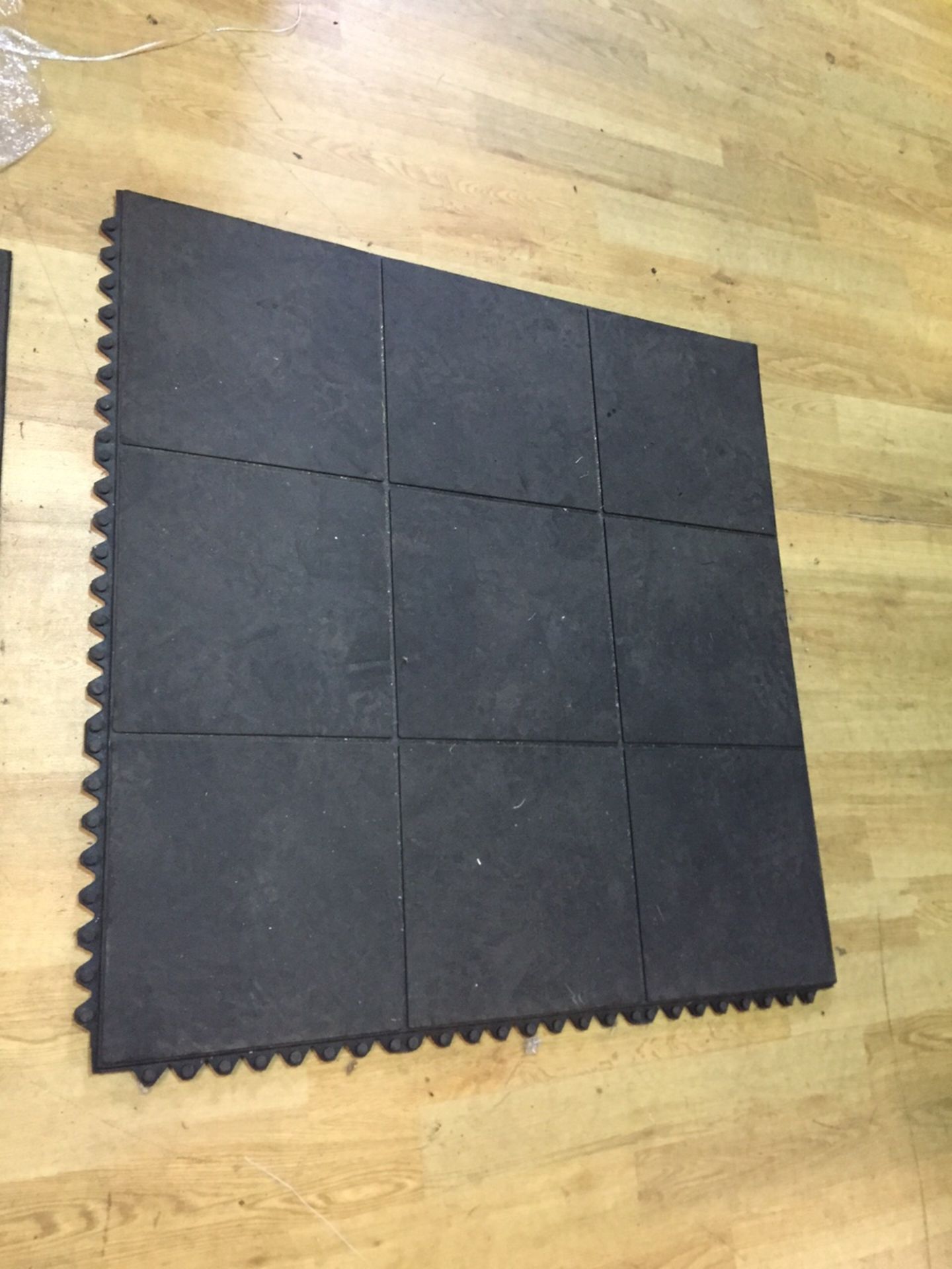 Rubber Gym Mats (9 mats per lot)

Interlocking heavy duty rubber mats specifically designed for