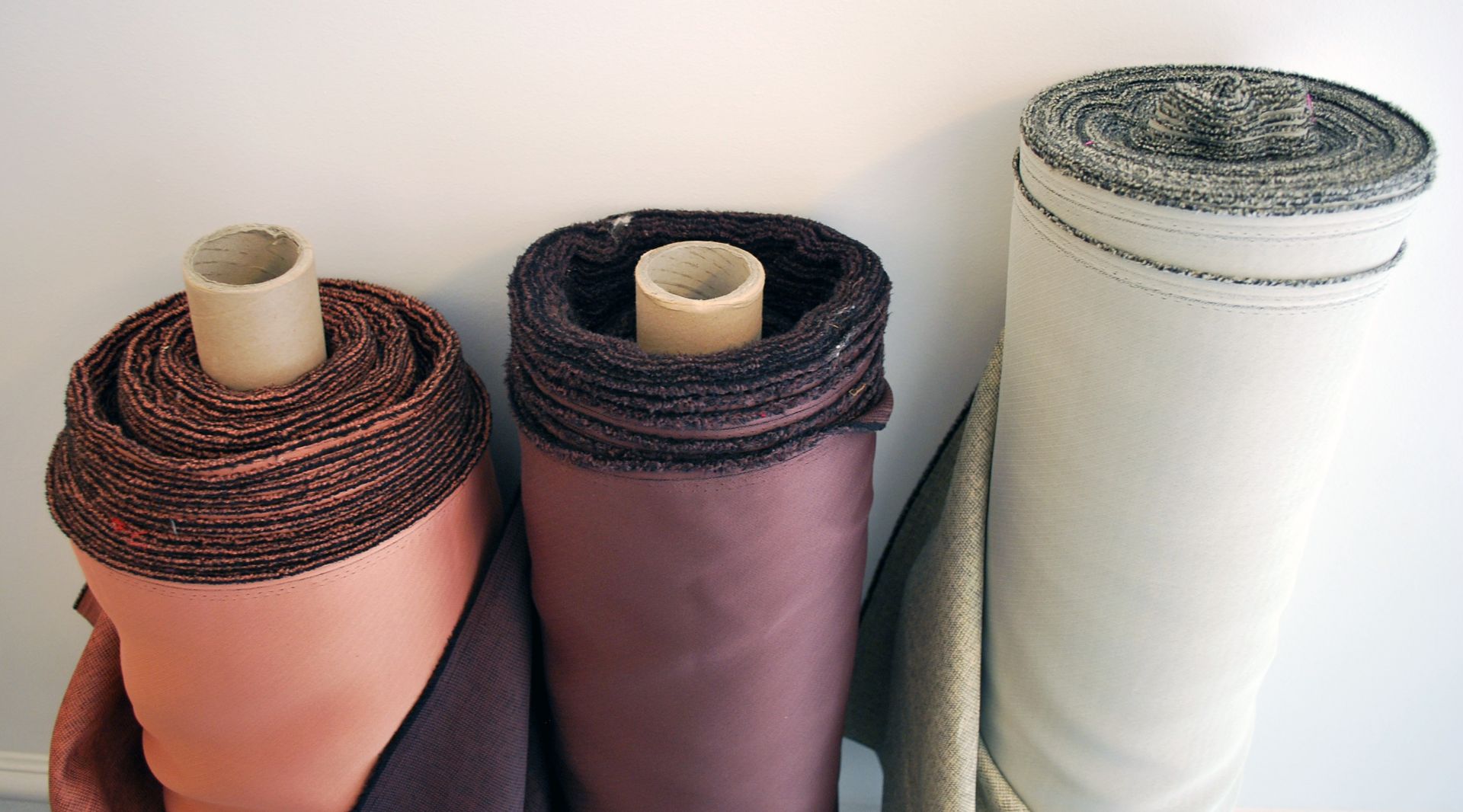 3x fabric rolls; Dimout fabric; Polyester; suitable for curtains and blinds; fire retardant; width - Image 3 of 3