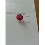 Natural pink topaz, approximate weight of 10.17 ct