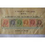 A collection of 6 Rhodesian & Nyasland stamps in a sealed envelope.