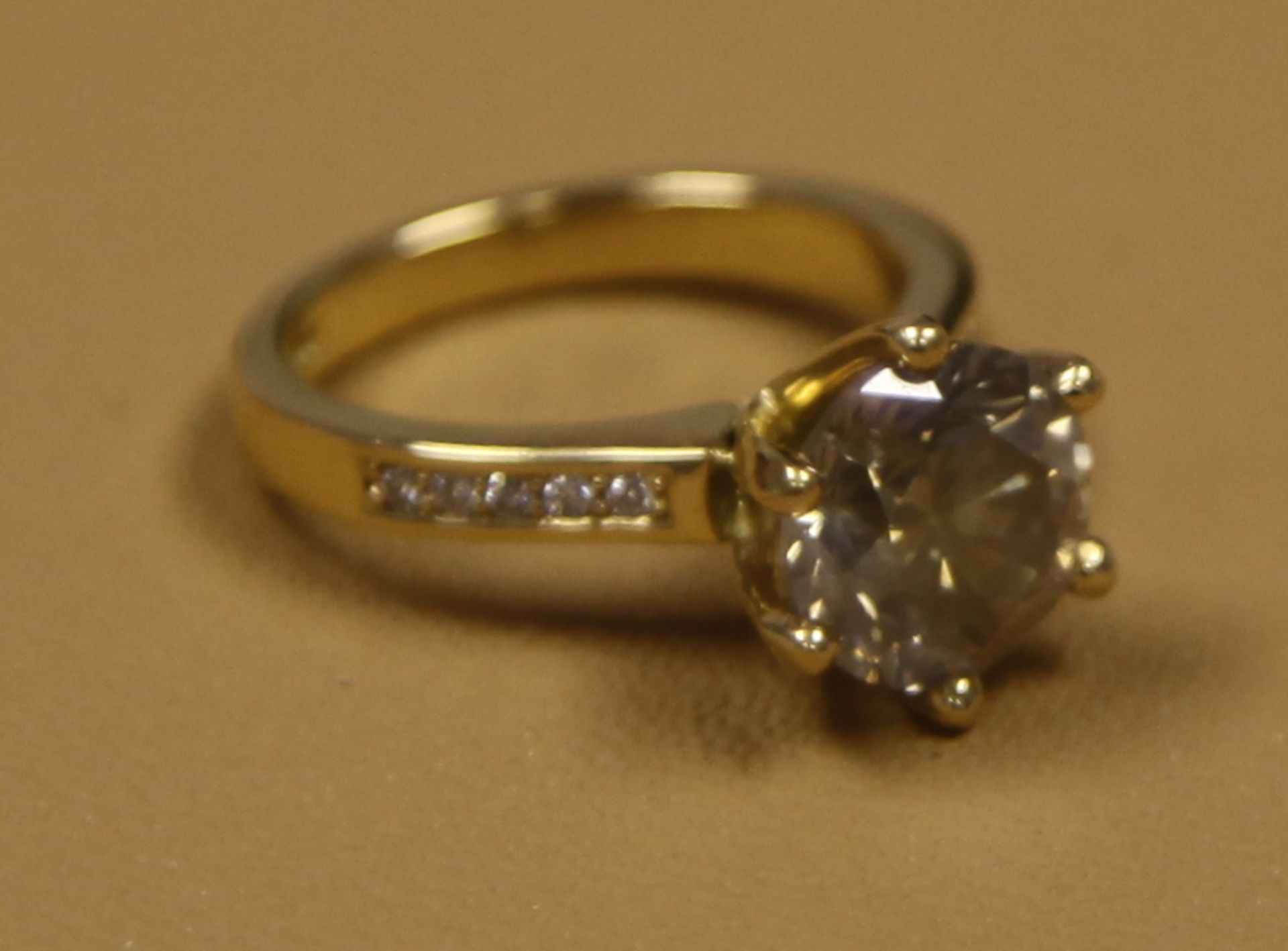 A 3.5 Carat Diamond Solitaire Ring, With a 3.0 carat single diamond, mounted in 18 carat gold,