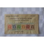 A collection of 6 Rhodesian & Nyasland stamps (the envelope has been opened).
