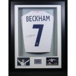 Signed  David Beckham England shirt. Comes with COA