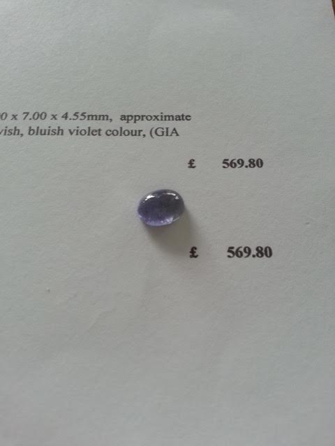 Natural Tanzanite, approximate weight is 2.59 ct