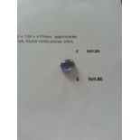 Natural Tanzanite, approximate weight is 2.59 ct
