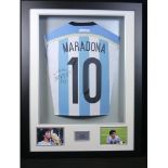 Signed  Maradonna Argentina shirt. Comes with COA.