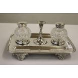 Antique Mappin & Webb Pen & Inkwell Set c 1900