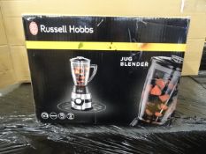 1 x Russell Hobbs Jug Blender. Brushed Stainless Steel base with anti slip feet, cord storage in