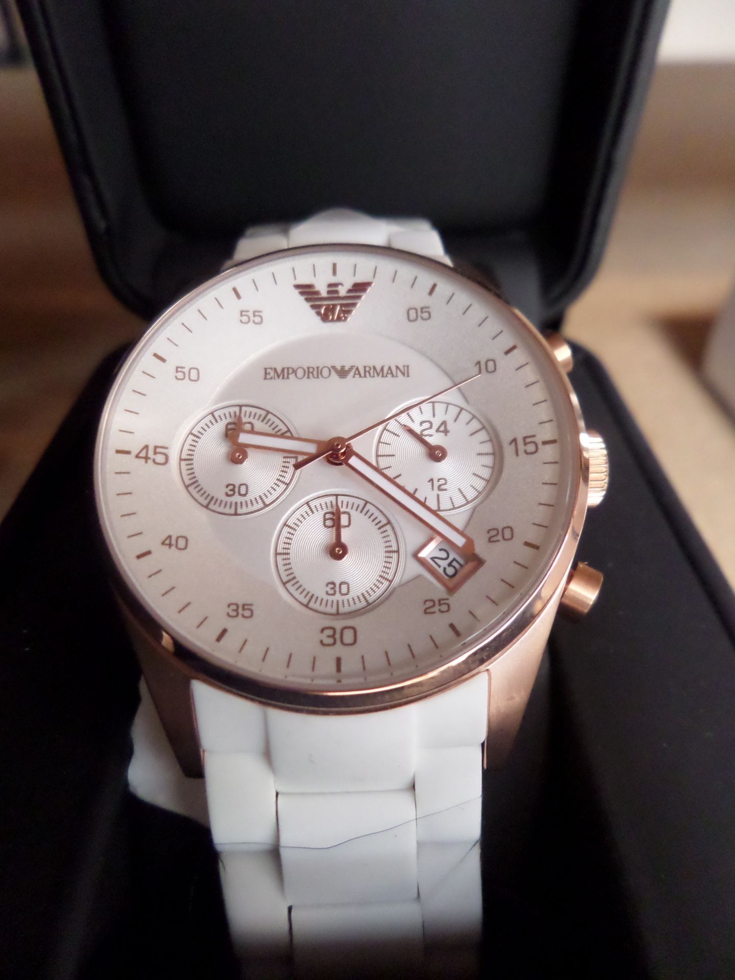 Emporio Armani Women's Bracelet Chronograph Watch AR5920 _BRAND NEW, BOXED – RRP £395.00_ Pictures - Image 2 of 2