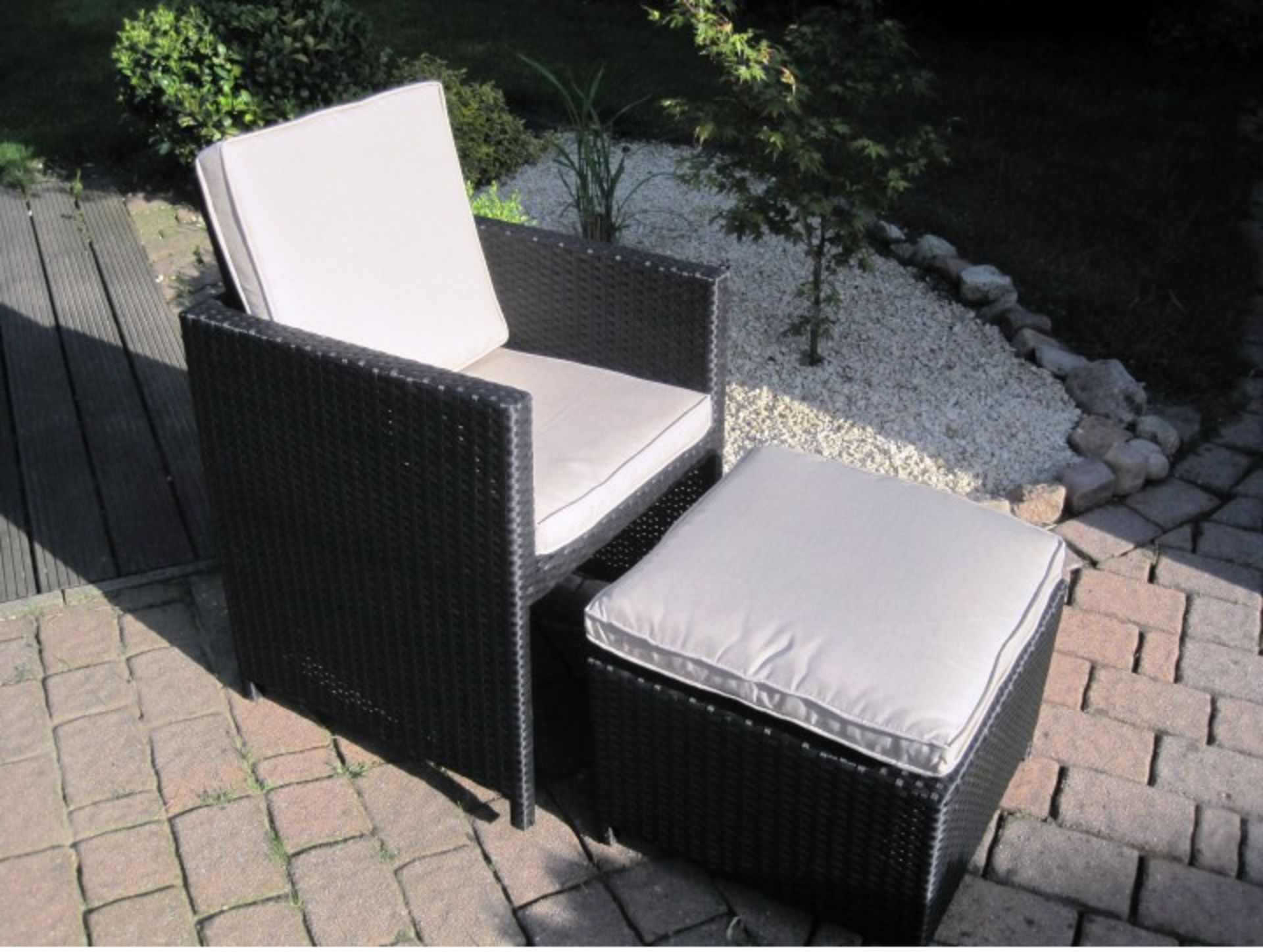 NEW Toscana balcony furniture set in Black - Image 6 of 10