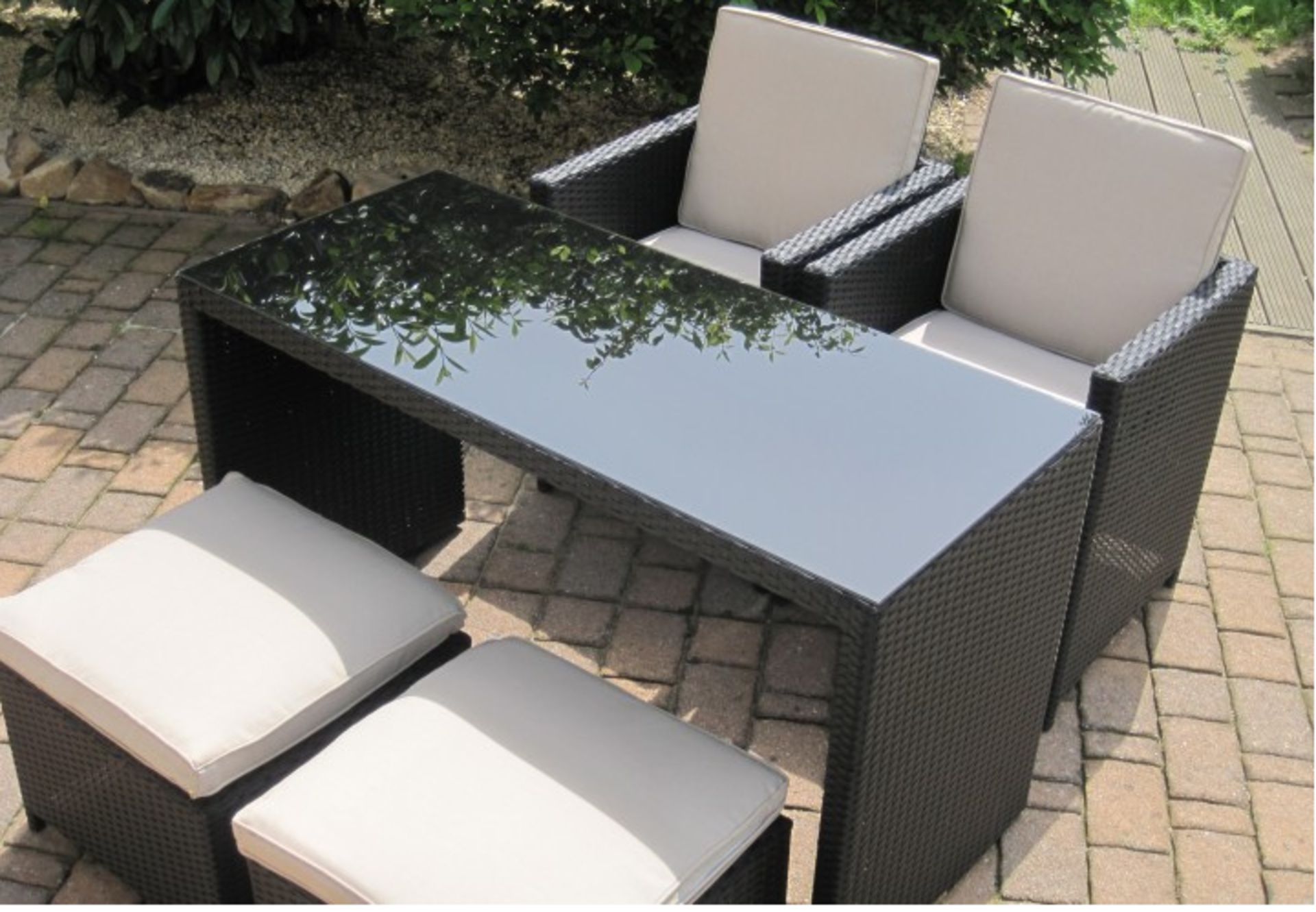NEW Toscana balcony furniture set in Natural - Image 4 of 13
