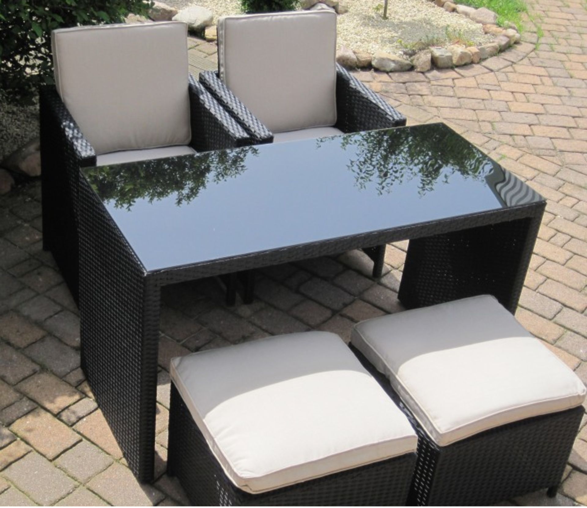 NEW Toscana balcony furniture set in Black - Image 2 of 10