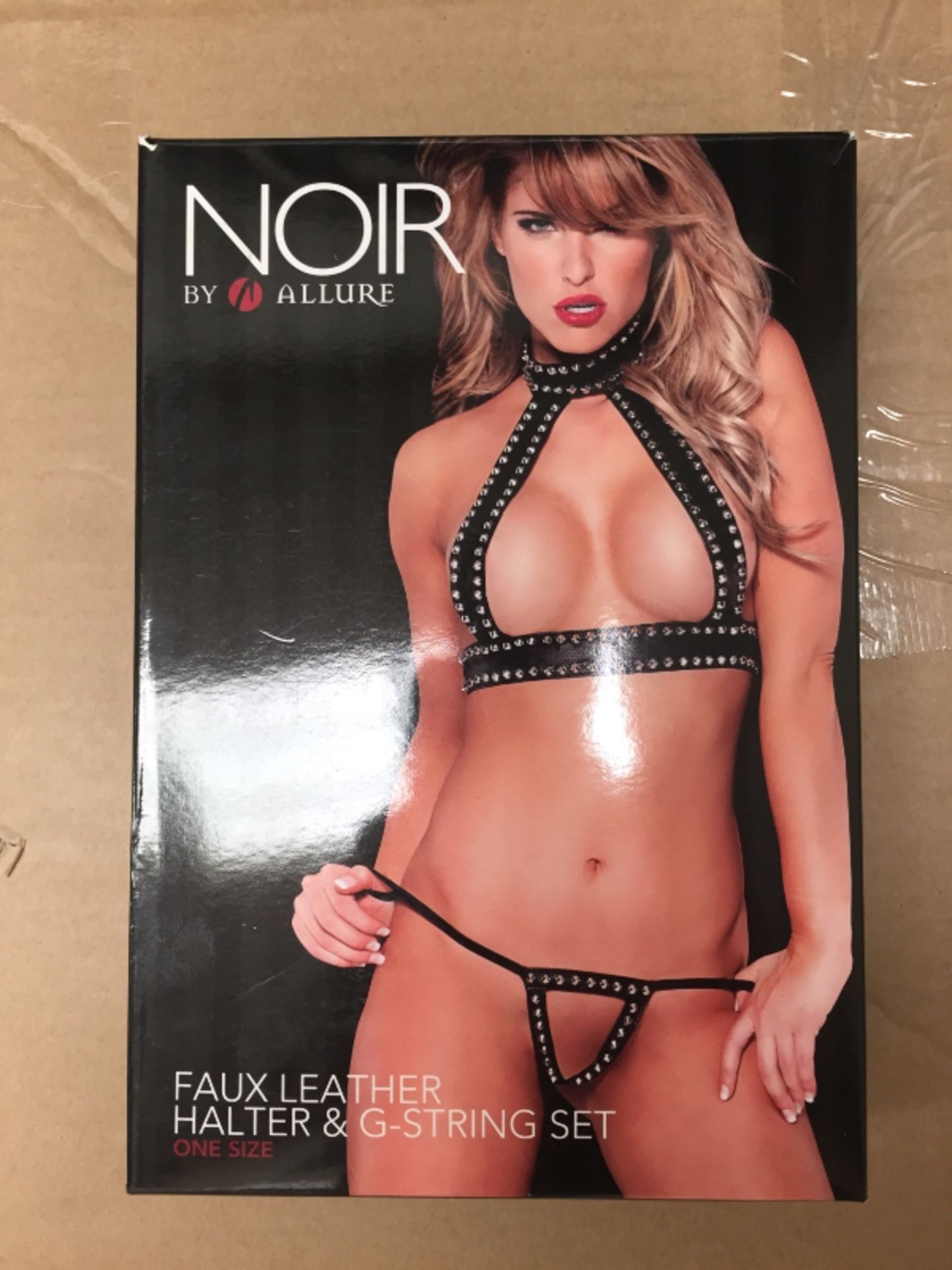 8 x Allure Halter and G-String Set Small/Large Black - Image 2 of 3